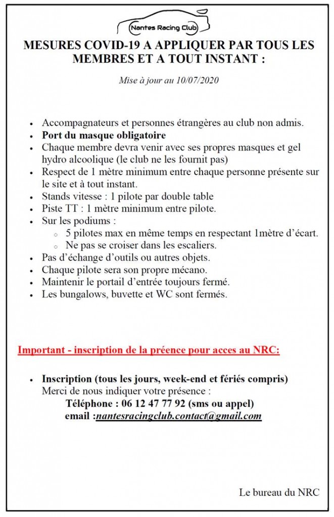 NRC consignes COVID v2